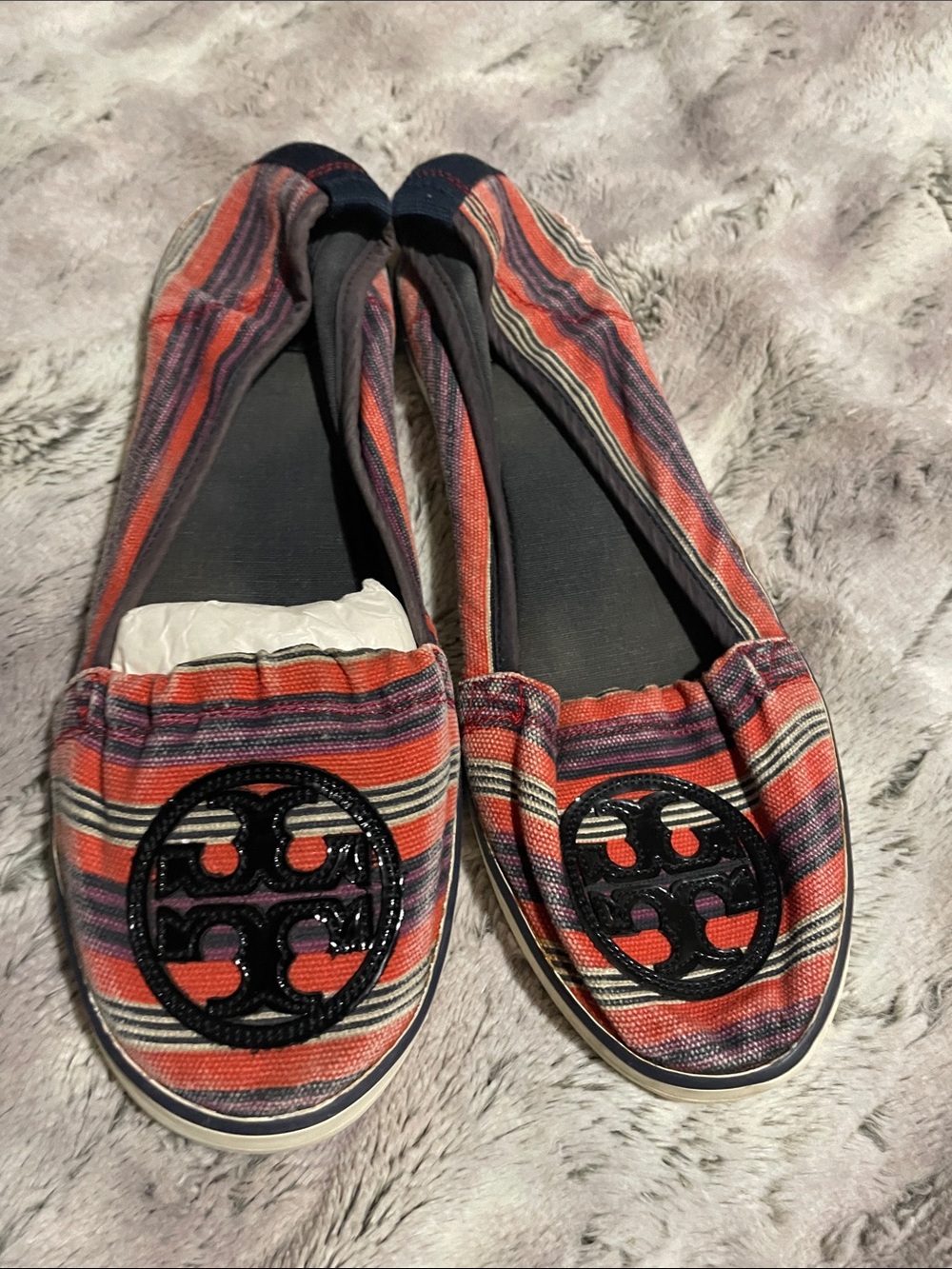 Tory Burch Brown Rubber Sole Sneakers